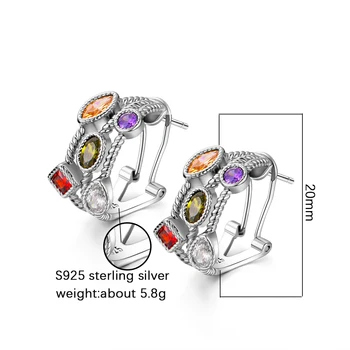 S925 Argint Bijuterii Ureche Unghiile Ureche catarama Retro Gol pentru Femei de Moda Cercei pentru Petrecerea de Ziua de nastere Cadou