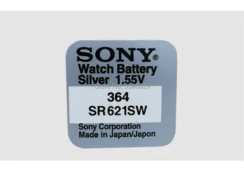25pcs Pentru Sony Original 1.55 V 364 SR621SW V364 SR60 SR621 AG1 Singur bob de ambalare Baterie de Ceas Butonul de Celule Monede
