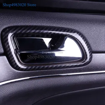 ABS, Fibra de Carbon Cereale Interioară a Mânerului Portierei Castron Capac Ornamental Pentru Jeep Grand Cherokee-2018 2016 2017 Accesorii Auto 14228