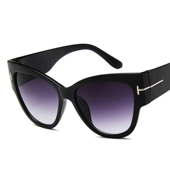FSQCE Nou Brand de Moda Designer de Ochi de Pisica ochelari de Soare pentru Femei de sex Feminin Gradient de Puncte de Ochelari de Soare Mari Oculos feminino de sol UV400 14233