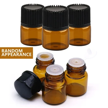 100buc 1ml Pahar Gol Eșantion Sticla pentru Ulei Esential Parfum de Călătorie Proces Multifuncțional Amber Esența Recipient Sticle