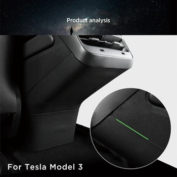 Masina de Evacuare-Spate Anti-kick Pad din Piele Autocolant Protector Anti-murdar Interior Modificat Decor Pentru Tesla Model 3 Accesorii