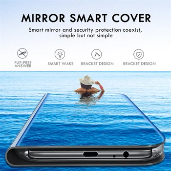 Smart Mirror Flip Caz De Telefon Pentru Samsung Galaxy Nota 10 Plus 8 9 3 4 A50 A60 A70 A7 A9 2018 S8 S9 S10 S10e Plin Capac Caz De Telefon