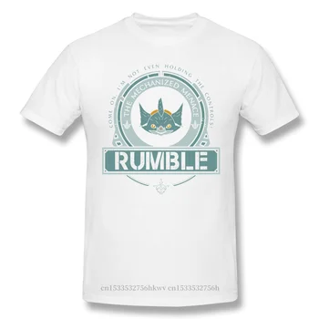 RUMBLE EDITIE LIMITATA Tricou Alb League Of Legends-LOL MOBA Tipărite Tricou de Vara Mare Tricouri 2020