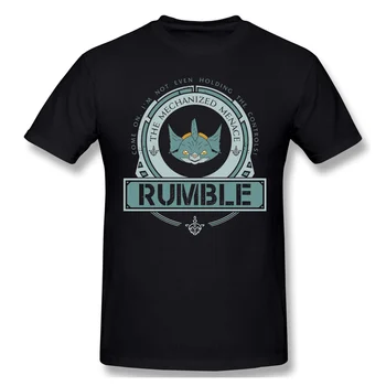 RUMBLE EDITIE LIMITATA Tricou Alb League Of Legends-LOL MOBA Tipărite Tricou de Vara Mare Tricouri 2020