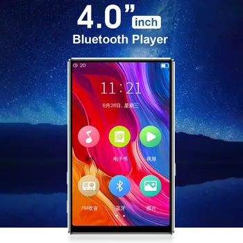 M9 Bluetooth5.0 MP4 Player 4.0 Inch Full Touch Screen, Radio FM Înregistrare de E-carte, Muzica, Video Player Built-in Difuzor
