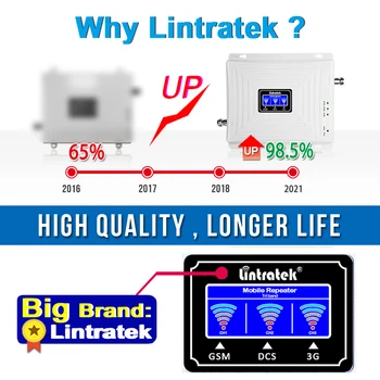 Lintratek 2g 3g 4g Celular Amplificator de Semnal GSM 900 1800 2100 GSM WCDMA UMTS, LTE Celulare Repetor Band3 Telefon Mobil Amplificator