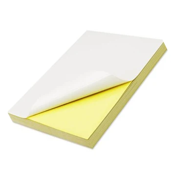 A4 alb gol cretată lucioasă etichete auto-adezive autocolant A4, etichete de hârtie pentru imprimanta laser