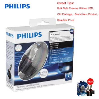 Original 2X Philips X-treme Ultinon LED H8 H11, H16 6000K +200% Mai multă Lumină puternică Mașină de Ceață Lămpi Originale Becuri 12834UNIX2