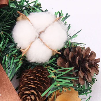 Creație nouă coroană de Crăciun de Simulare con de pin bumbac cununa de partid de Vacanță acasă decor fals coroană de flori de Nunta de decorare