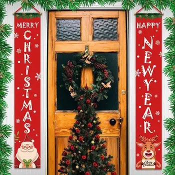 Crăciun Fericit Bannere De Anul Nou În Aer Liber, Decoratiuni De Craciun Pentru Casa De Perete Ușa De Vacanță Partid Decor