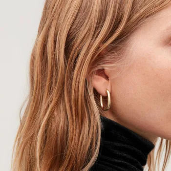 Dreptunghi Geometrie cercel de aur din oțel inoxidabil pentru femei punk moda minimalist 2020