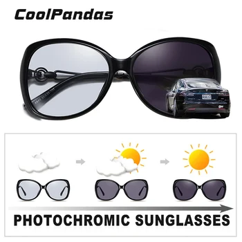 2020 Fotocromatică Polarizate Doamna ochelari de Soare Vintage Nuante Mare Pentru Femei Ochelari de Soare Ochi de Pisica UV400 Ochelari de gafas de sol