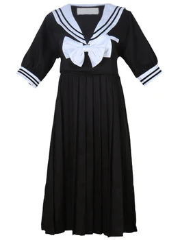 Japoneze Lolita Drăguț Rochie Neagră Femei Toamna Harajuku Gotic Dulce Arc Dantelă Vestidos De Epocă Liber Fete Kawaii Rochie Mini