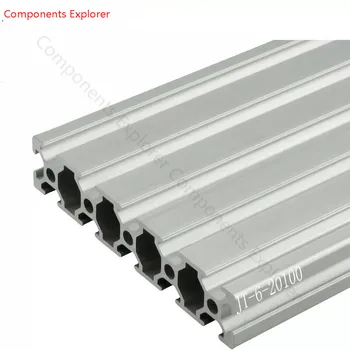 Arbitrare de Tăiere 1000mm 20100 Aluminiu Extrudare Profil,Culoare Argintie. 145356