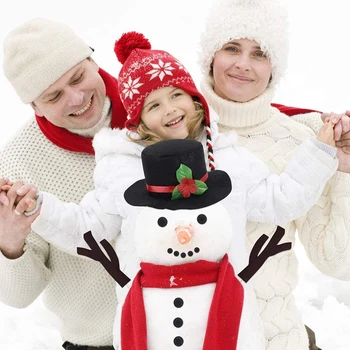 16 Buc om de Zăpadă Decor Kit de făcut Cadou de Crăciun de Iarnă în aer liber, Grădină Jucării Distractive pentru Copii