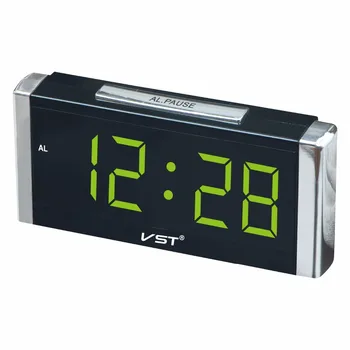 VST 731 dreptunghiulară cub digital ceas cu alarmă cu UE plug Mare digital cu led-uri de afișare ceas desktop acasă luminos ceas de masa