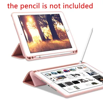 Cu Creion cu Silicon de Caz Pentru iPad Pro 12.9 11 Air 2 10.2 Mini 5 Caz Multi-Fold husa de Protectie Tableta Anti-toamna Sta