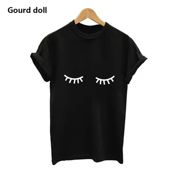 NOI Harajuku spranceana de imprimare T-shirt pentru femei scurte de sex feminin O-Gât topuri de moda kawaii negru/alb pentru femei topuri tumblr plus dimensiune