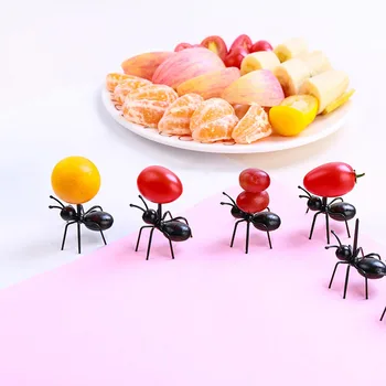 12buc/set de Gadget-uri de Bucătărie Mini Ant Fructe Furculiță de Plastic de Fructe Decor Petrecere Bara de Copii Desert Furci Tacamuri de Bucatarie Dotari 147091
