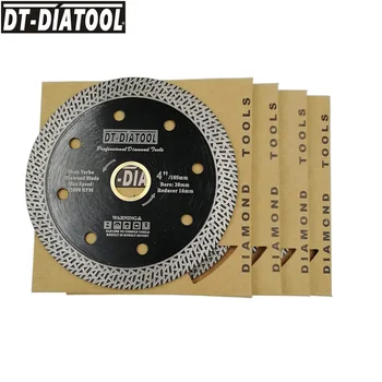 DT-DIATOOL 5pcs Dia 105mm/4inch Fierbinte presate și sinterizate Lamă de Diamant Plasă Turbo Disc de Tăiere cu Diamant de Ferăstrău Pentru Placi Ceramice
