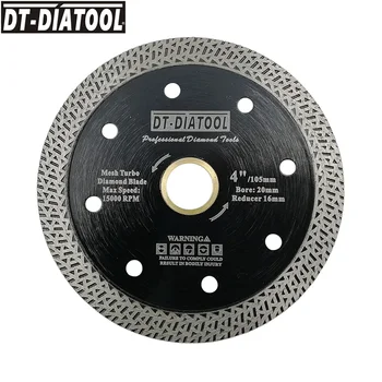 DT-DIATOOL 5pcs Dia 105mm/4inch Fierbinte presate și sinterizate Lamă de Diamant Plasă Turbo Disc de Tăiere cu Diamant de Ferăstrău Pentru Placi Ceramice