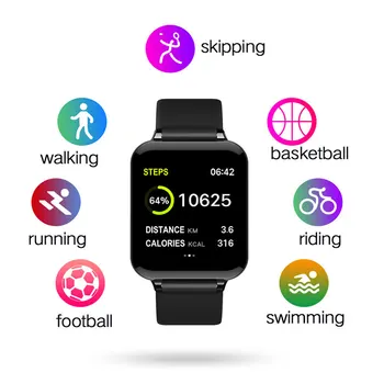 B57 Bărbați Ceasuri Inteligente Impermeabil Heart Rate Monitor Tensiunii Arteriale Mai Multe Sporturi Smart Band Pentru Iphone Android Xiaomi, Huawei