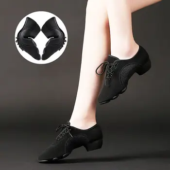 Copii Pantofi De Dans Oxford Plasă De Dans Latino Pantofi De Femeie Profesor De Sport Talpă Moale De Dans Pantofi Adidași Adult