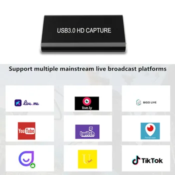 USB Card de Captura Video Grabber HD de Tip C/C USB/USB 3.0 1080P 60fps Jocul cu Adaptor HDMI Ieșire în Buclă pentru Windows, Linux, Os X
