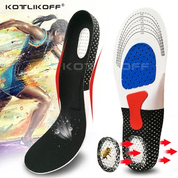 Sport Funcționare Silicon Gel Insoles Pentru Picioare Om Femeilor Pentru Pantofi Talpa Ortopedica Pad Masaj Absorbție De Șoc Suport Arc Tampoane