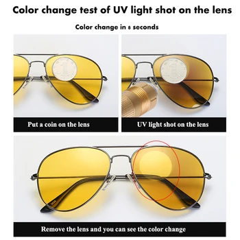 Oamenii Polarizate Fotocromatică ochelari de Soare Ochelari de Sport in aer liber UV400 Protecție a Ochilor Zi de Noapte Viziune Ochelari de Conducere TAC Obiectiv 148299