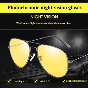 Oamenii Polarizate Fotocromatică ochelari de Soare Ochelari de Sport in aer liber UV400 Protecție a Ochilor Zi de Noapte Viziune Ochelari de Conducere TAC Obiectiv