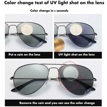 Oamenii Polarizate Fotocromatică ochelari de Soare Ochelari de Sport in aer liber UV400 Protecție a Ochilor Zi de Noapte Viziune Ochelari de Conducere TAC Obiectiv