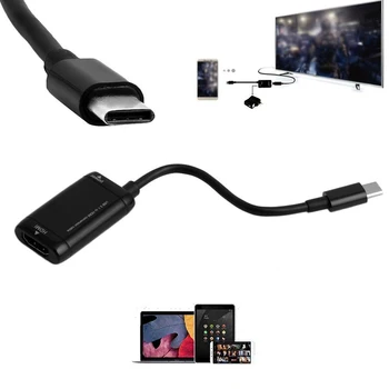 TIP-C Pentru Video HDMI Cablu USB 3.1 Pentru Cablu de Conversie HDMI Pentru MHL Telefon Android Tablet Plug and Play Video Cabluri