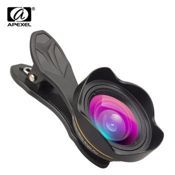 APEXEL Profesionale Optic de fotografiat Telefon împrumută kit 15mm 4K obiectiv cu unghi Larg niciun fel de denaturare pentru iPhoneX 8 plus mai multe smartphone-uri HTC
