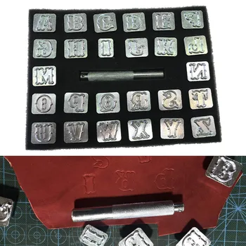 Sculptură din Piele de Artă Set Alfabet Litere Timbru Manual Durabil Portabil de Metale Instrumente DIY LBShipping