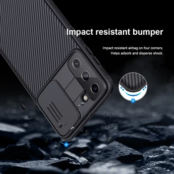 10buc/lot en-Gros Nillkin CamShield Pro Caz Pentru Samsung Galaxy S21+ caz glisați capacul pentru camera de caz de protecție