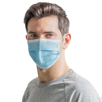 De unică folosință, Mască de Adult 3 Straturi Igienice Măști de Gura Respirabil Disposbale Mascarillas Negru Albastru Roz Masque noir jetable