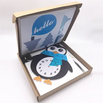 Desene Animate Ceasuri De Perete Animale Drăguț Pinguin Acasă Decor Ceas De Perete Pentru Camera Copii, Dormitor Design Modern, Suportul De Ceas