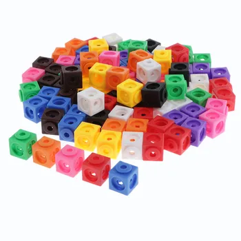 Centralizare Matematica Link-ul de Cuburi de Blocuri Set de 100buc Copii mai Devreme de Numărare Jucarii