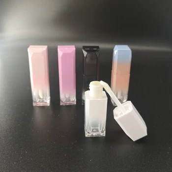 5Pcs Gradient Gol Luciu de Buze Tub de Balsam de Buze Perie pentru biberoane DIY Lip Glaze Tub 5ML Sticle Returnabile de Frumusete Cosmetice Containere