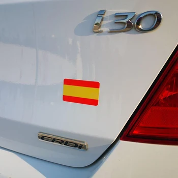 X8 Pachet de vinil de imprimare steaguri ale Spaniei (4 mari + 4 mici) pentru motocicleta, casca, masina. (Opțional scut)