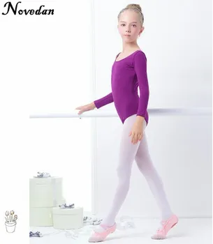 Fete Fustei De Balet De Dans Haine Scurt Si Maneca Lunga Dans Purta Copii Copilul Gimnastica Tricou Cu Snap Picioare