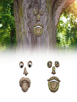 Bătrânul Copac Copac Hugger Fata Decor În Aer Liber Amuzant Bătrân Copac Sculptura Curte Art Decor Gradina Peeker