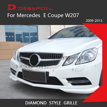 W207 Diamant Grill C207 Grill Prefacelift Pentru Mercedes Benz E Coupe Bara Fata Racing Grila Sport 2009-2013 E200 E320 E350 E400