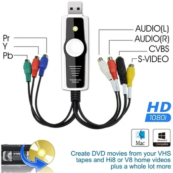 De înaltă Definiție/Ypbpr(576i 480p) VHS și o cameră Video și Captura Video USB Kit pentru Mac OSX și Windows Copia