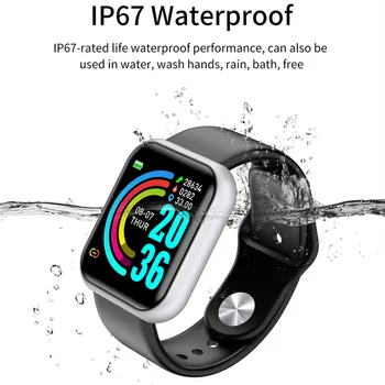 Y68 Ceas Inteligent T500 Plus de Fitness Smartwatch Heart Rate Monitor Tensiunii Arteriale Brățară Sport Pentru Apple IOS, Android Ceas