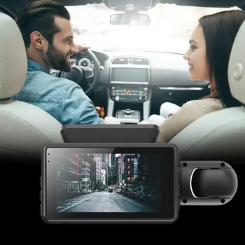Dash Cam HD 1080P de Conducere Auto Recorder DVR Auto Senzor G Dual Dash Camera Noaptea de 24 de ore de Parcare Monitor Viziunea Video Recorder