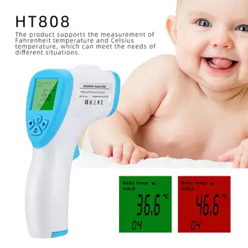 2020 Portabile IR Termometru Digital pentru Copii Adulți Infraroșu Termometru Corp Termometru Non-contact Febra Ureche Temperatura Arma