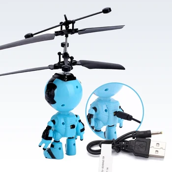 Electrice de Detectare RC Fly Robot Infraroșu Inducție Aeronave Romote de Control Jucărie Jucărie în aer liber USB de Încărcare pentru Copii Robot Cadou